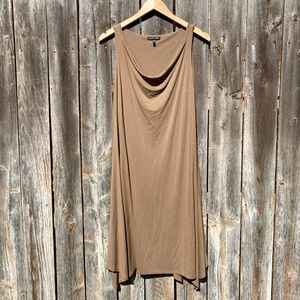Eileen Fisher Sleeveless Jersey Knit Cowl Neck Mididress